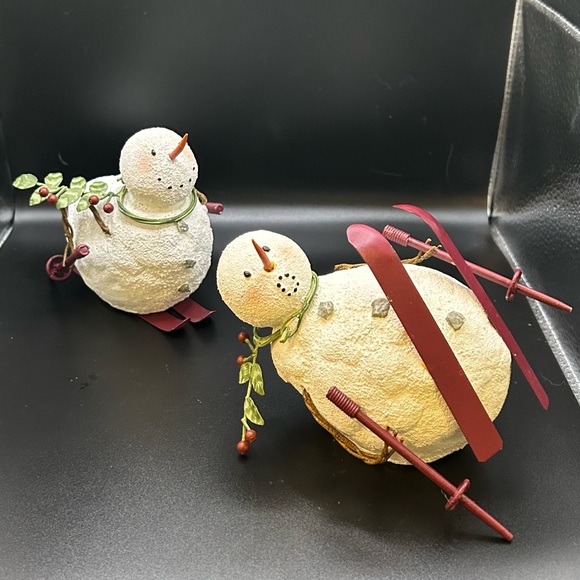 Skiing Snowmen Figures - Picture 2 of 13